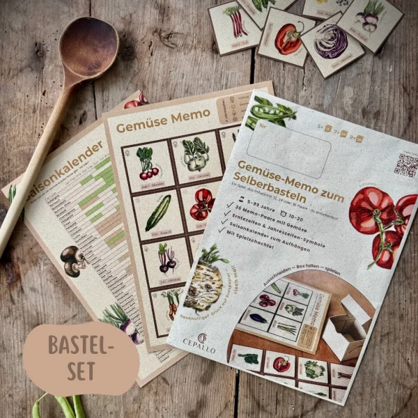Gemüse Memo Bastel-Set