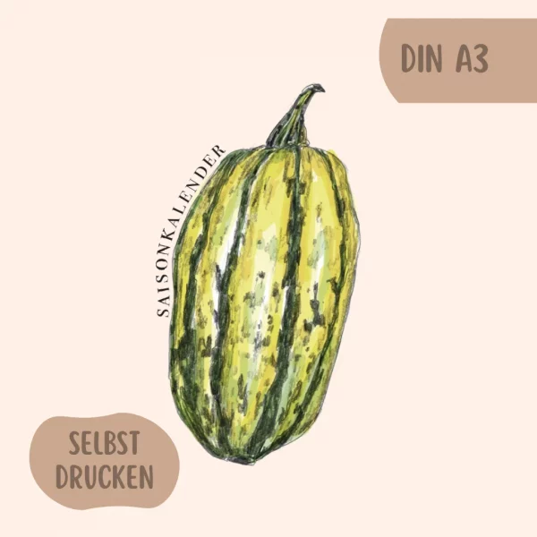 Saisonkalender in A3 selbst drucken